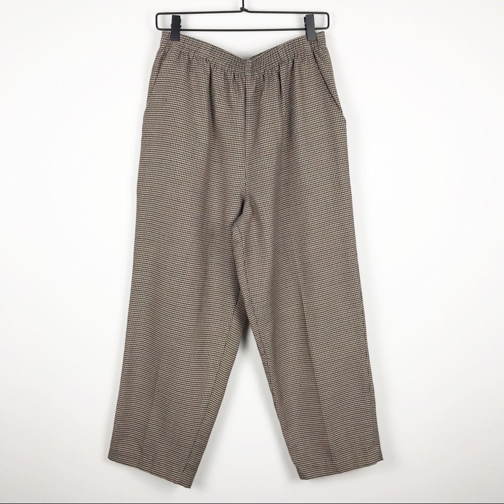 VINTAGE Houndstooth “Annie Hall” Style Trousers